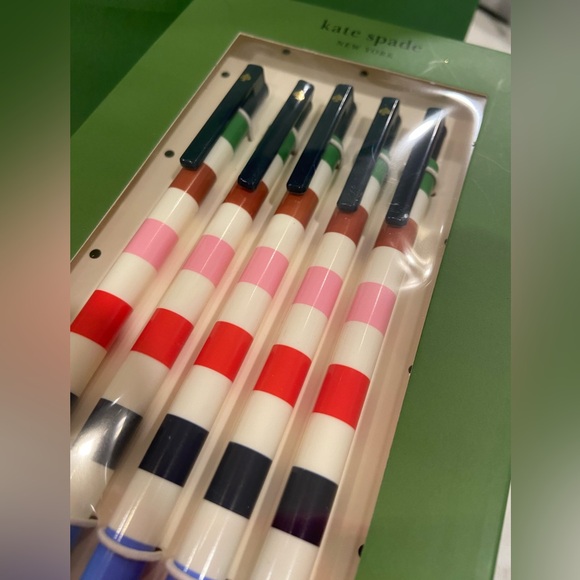 NWT! ♠️ Kate Spade 5-pen set. New, unopened packaging - Picture 10 of 10